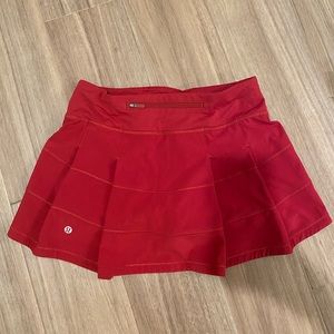 Lululemon Red Tennis Skirt